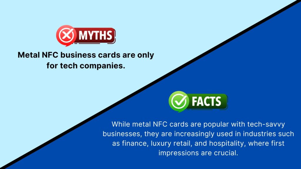 myth and fact about metal business cards