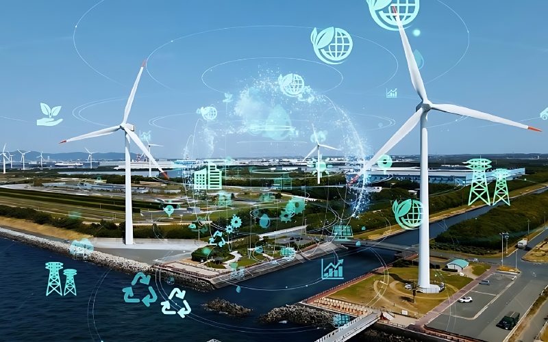 A wind mill energy control by iot